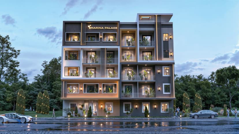 Marina Palace building exterior front view