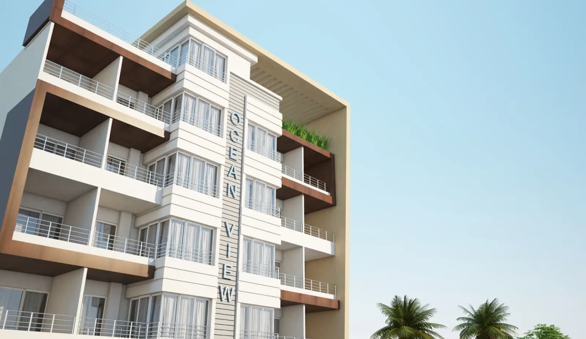 Ocean View architectural render A3